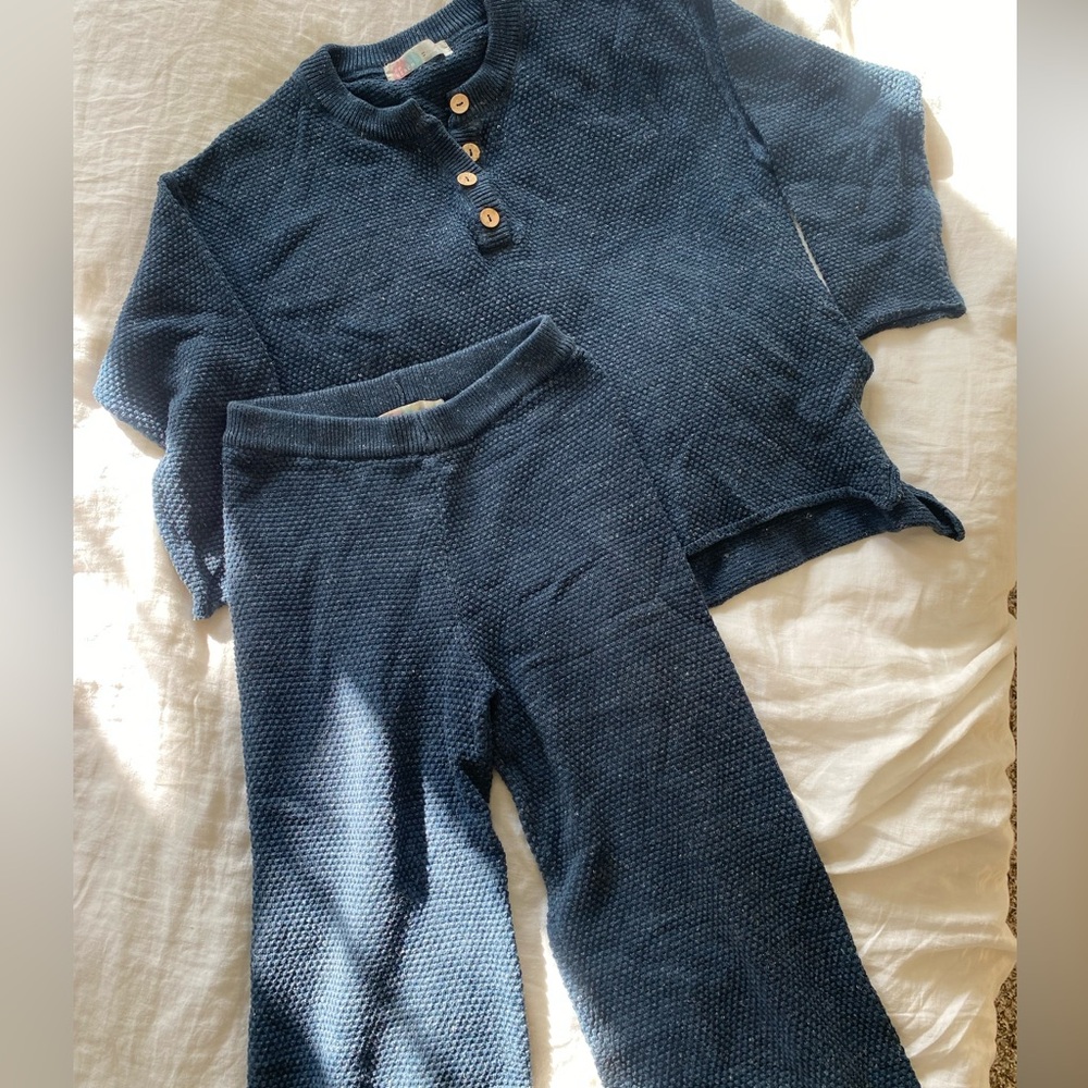 Free People Hailee Sweater Set in blue size XS